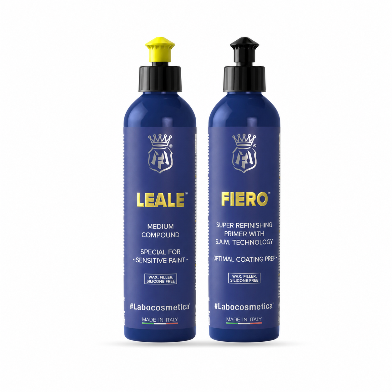 Labocosmetica 2-Step Polijstbundel 250 ml met LEALE en FIERO