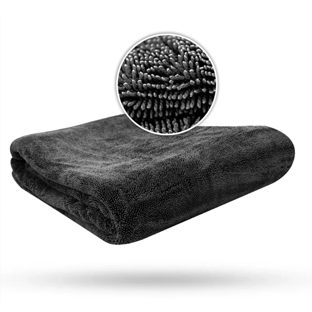 Liquid Elements Black Hole Evo Microvezel Droogdoek 1400GSM – Supersize 80x120cm - De Detailshop