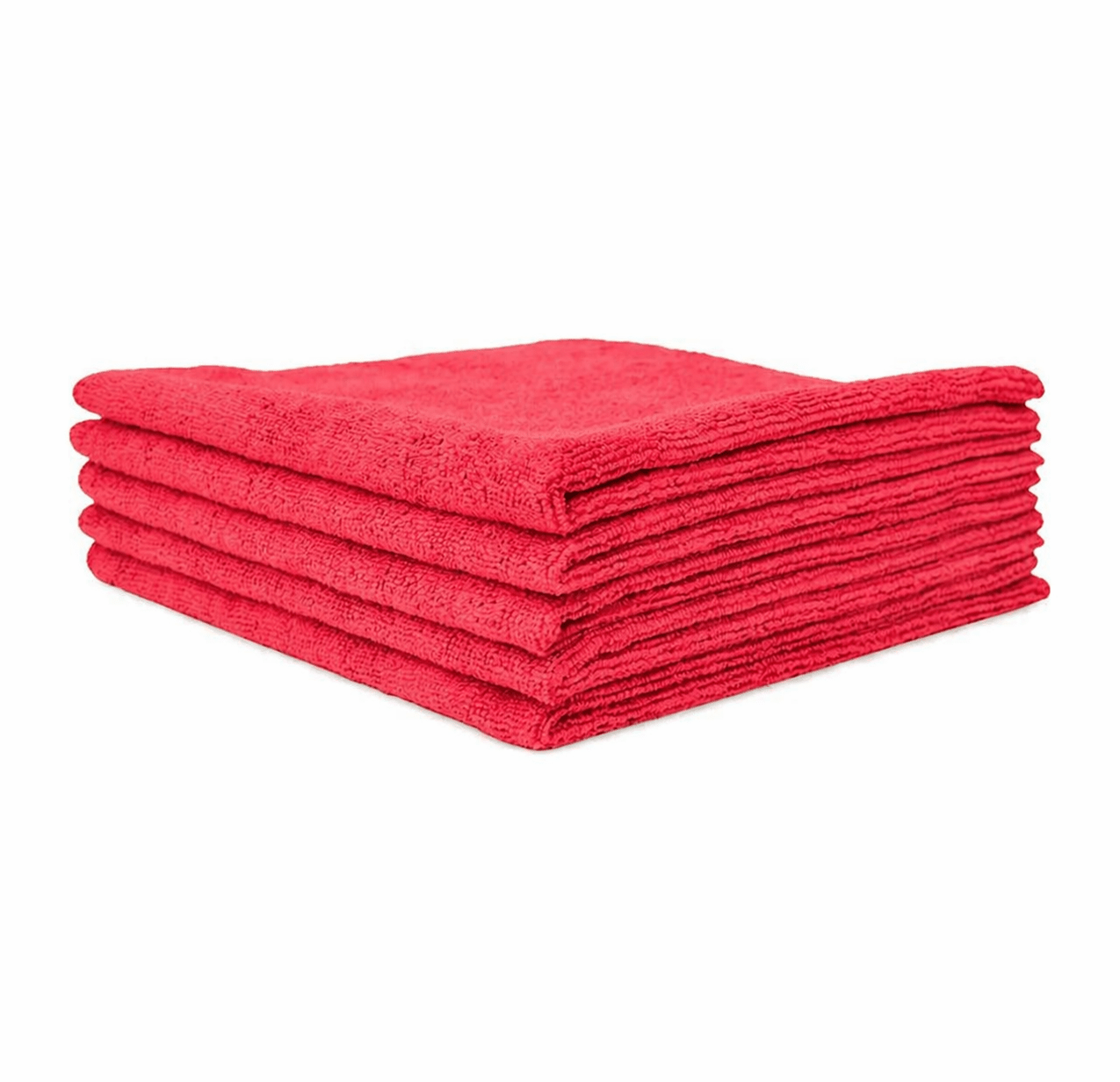 Microfiber Edgeless 300 Rood 5 - Pack | Microvezel doek - De Detailshop