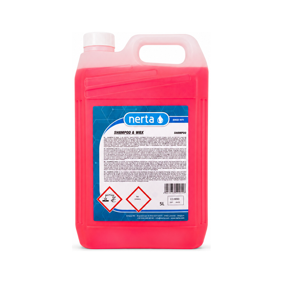 Nerta Shampoo & Wax | Autoshampoo mit Wachs 5 Liter