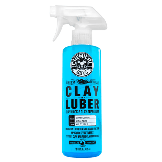 Chemical Guys Clay Luber Synthetic Lubricant gebruikt als smeermiddel bij het kleien van autolak