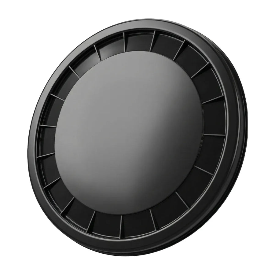 Bucket Lid Basic zwarte klikdeksel voor 3,5 en 5 gallon wasemmers
