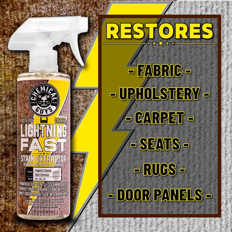 Chemical Guys Lightning Fast Carpet & Upholstery Stain Extractor - De Detailshop