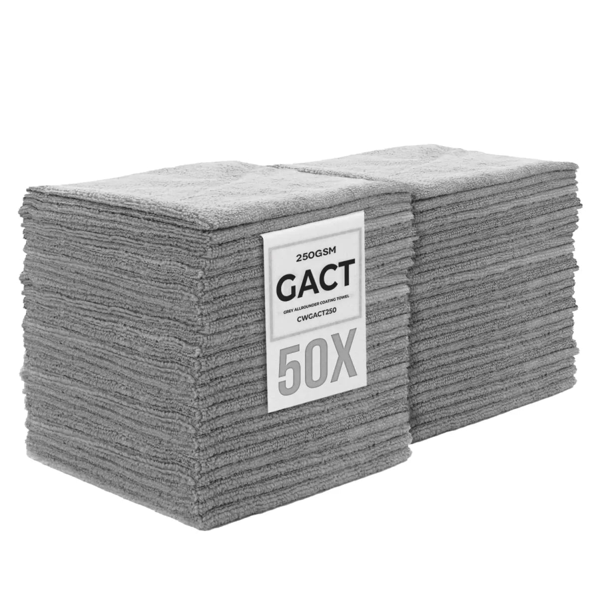 Chemicalworkz® Allrounder Coating Towel 250gsm Grijs 50 stuks - De Detailshop