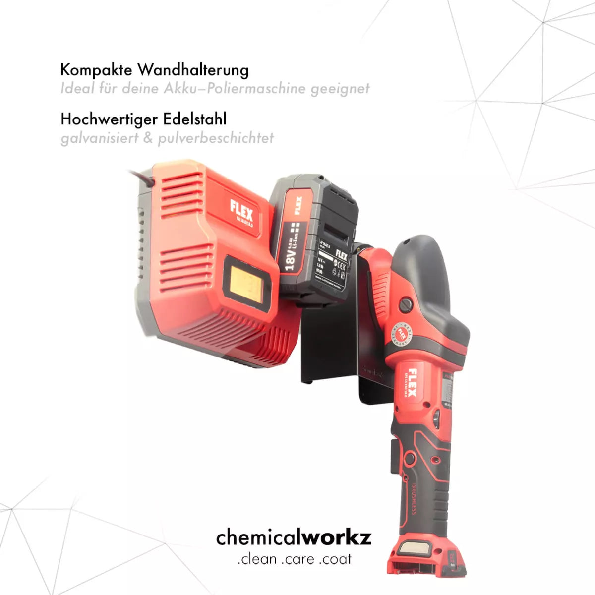ChemicalWorkz® Single Polisher Wall Mount
