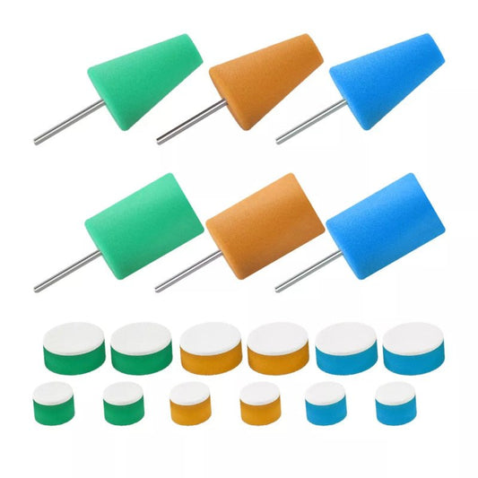 ChemicalWorkz® Polishing Cone & Foam Polijstpad Set – 18 - delig - De Detailshop