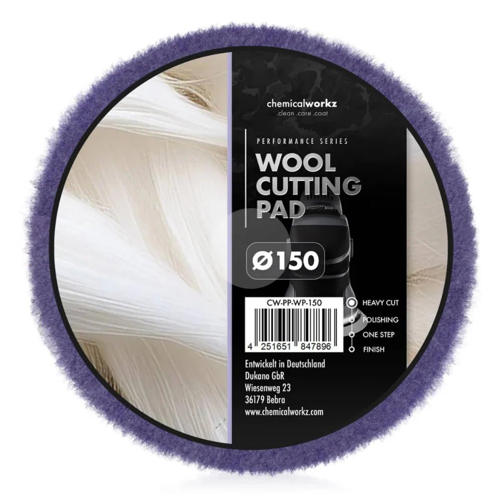 ChemicalWorkz® Wool Cutting Polijstpad - De Detailshop