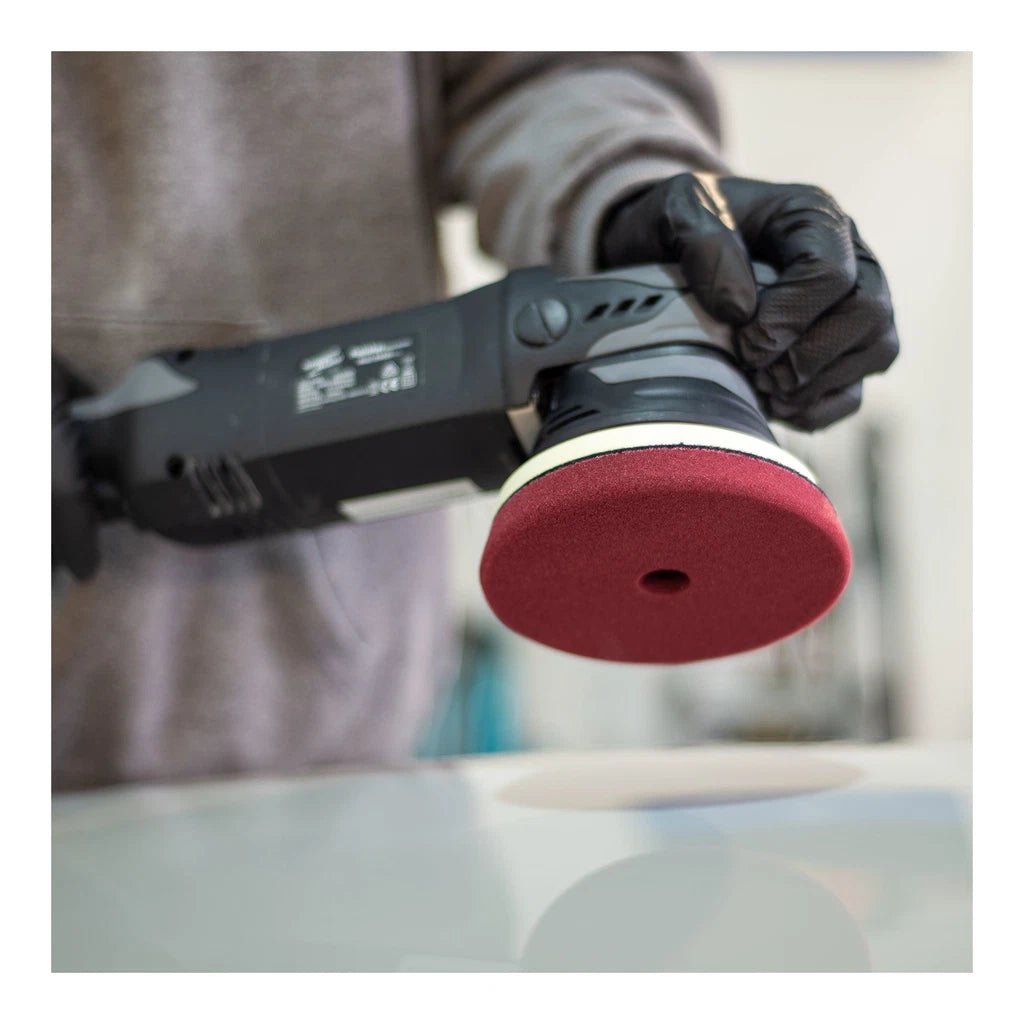 Detail Passion Therminator Medium Cut Maroon Polijstpad 125mm - De Detailshop