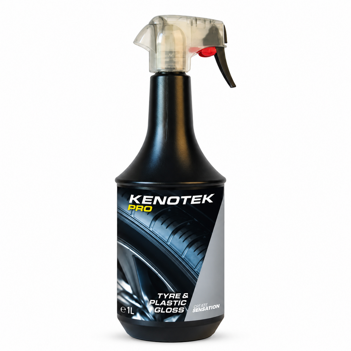 Kenotek Pro Tyre & Plastic Gloss 1L voor banden en kunststof