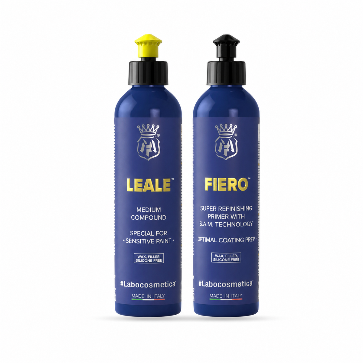 Labocosmetica 2-Step Polijstbundel 250 ml met LEALE en FIERO