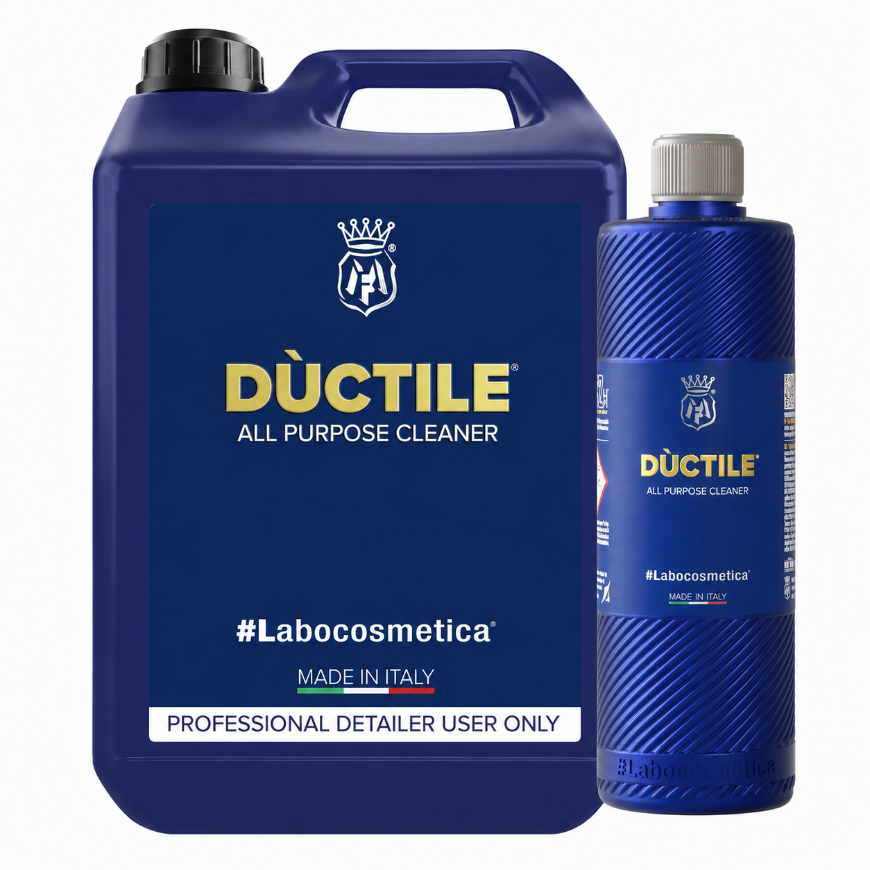 Labocosmetica DÙCTILE allesreiniger APC in 1L en 4,5L verpakking