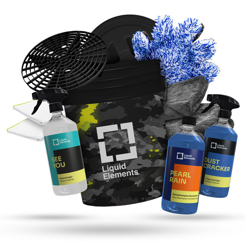 Liquid Elemundts autowas-set mit Camo wasemmer Ultra Plus