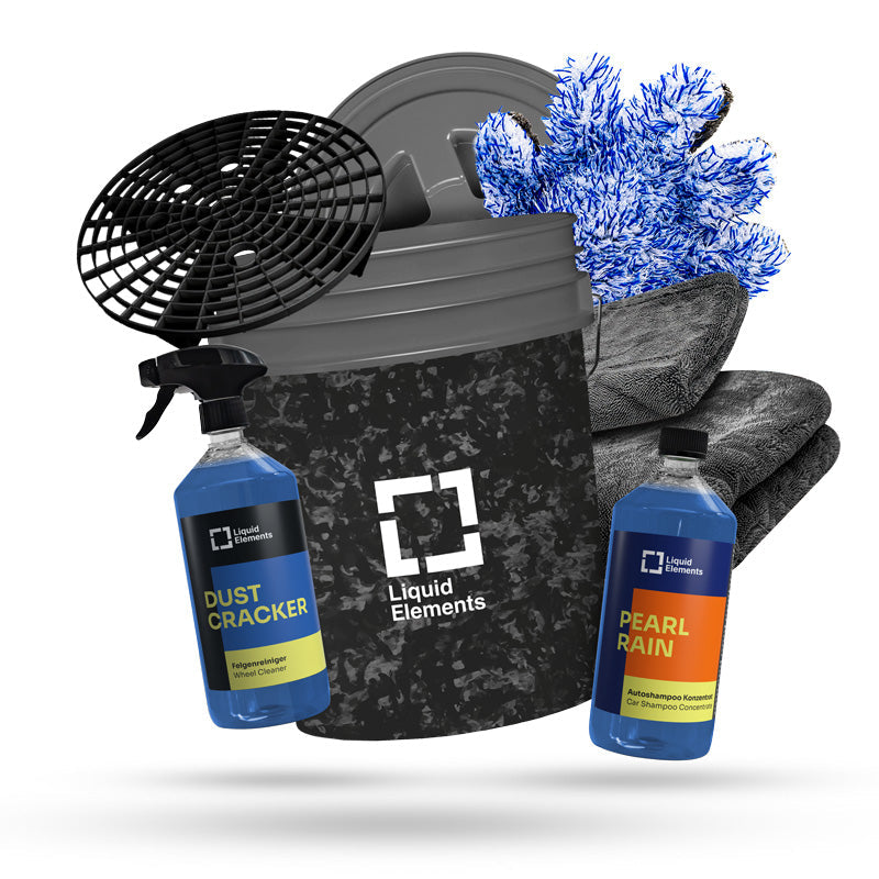 Liquid Elemundts autowas-set mit Forged Carbon wasemmer Ultra