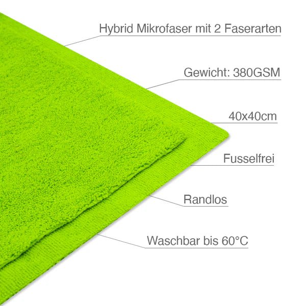 Detail van de dubbele microvezelstructuur van de Liquid Elements Bilateral doek