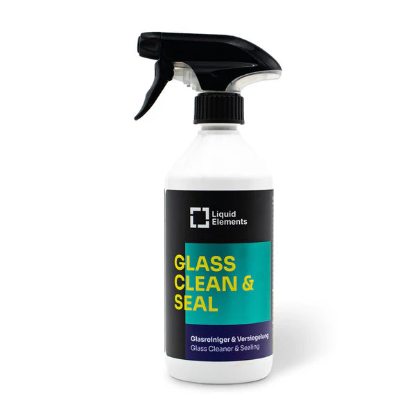 Liquid Elements Glass Clean and Seal set met glasreiniger, coating en doek