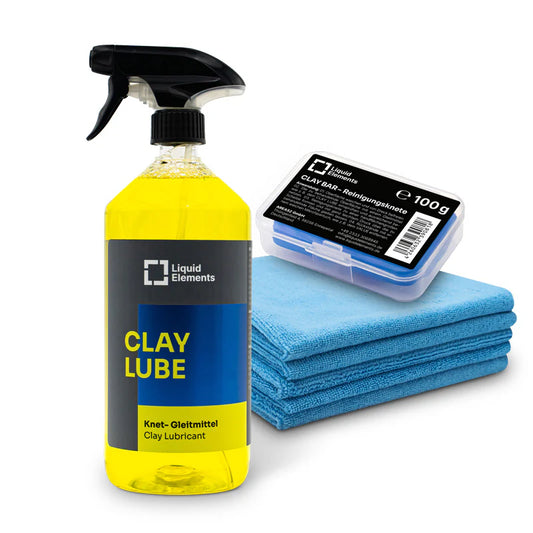 Liquid Elements klei-set met reinigingsklei, glijmiddel en microvezeldoek