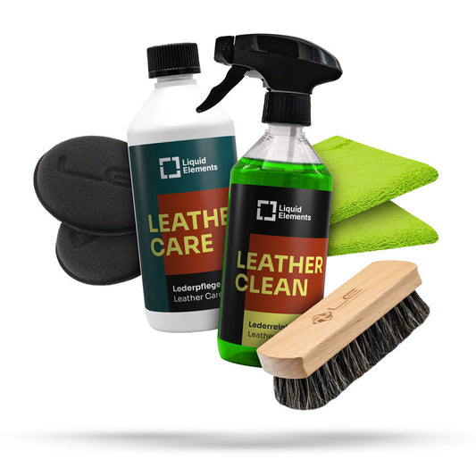 Liquid Elements Advanced lederreinigingsset voor auto-interieur