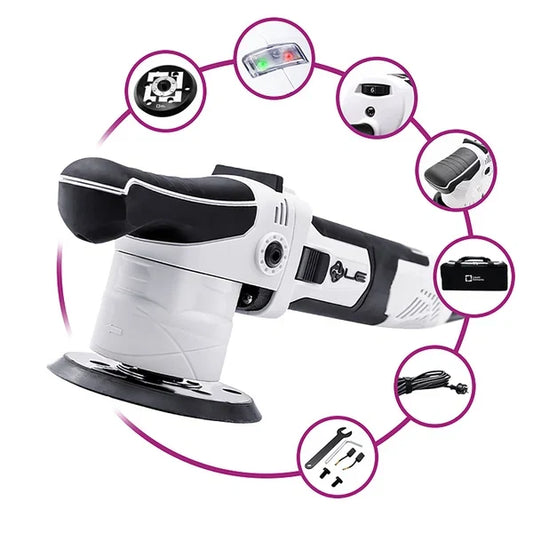 Liquid Elements T2000 V4 excentrische polijstmachine met kenmerken en accessoires