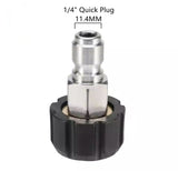 M22-Drehkupplung auf 1/4″ Quick-Connect-Stecknippel - De Detailshop