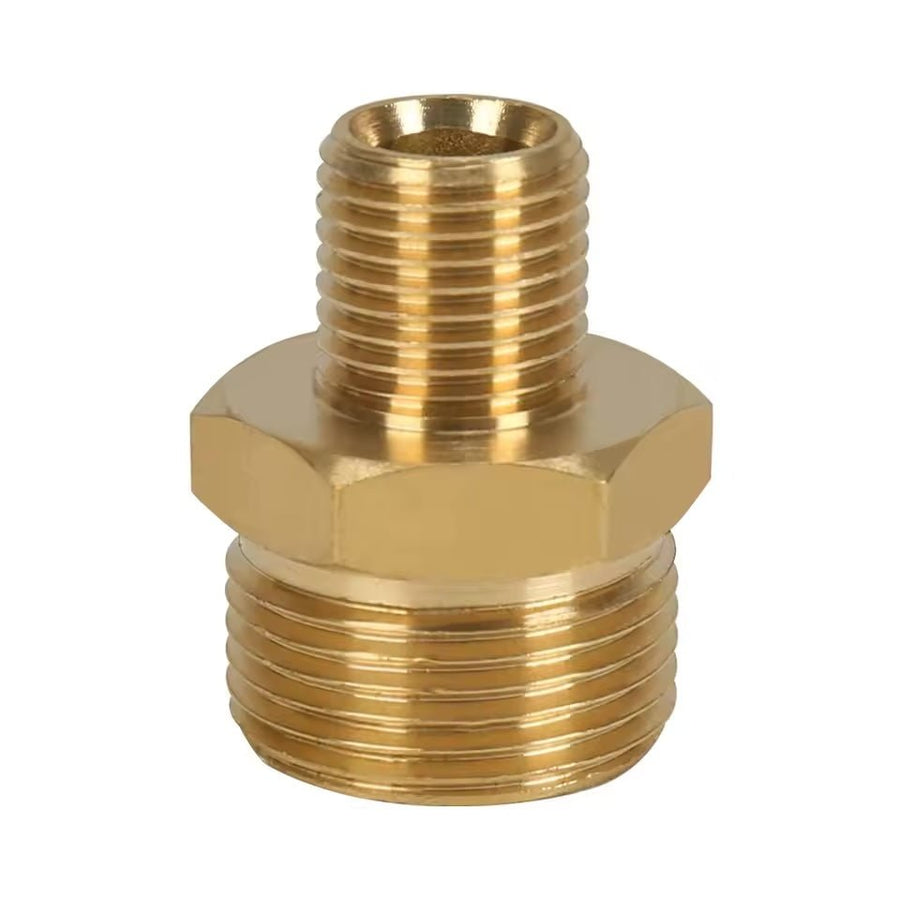 M22 (M) - 1/4" (M) dubbele nippel - De Detailshop