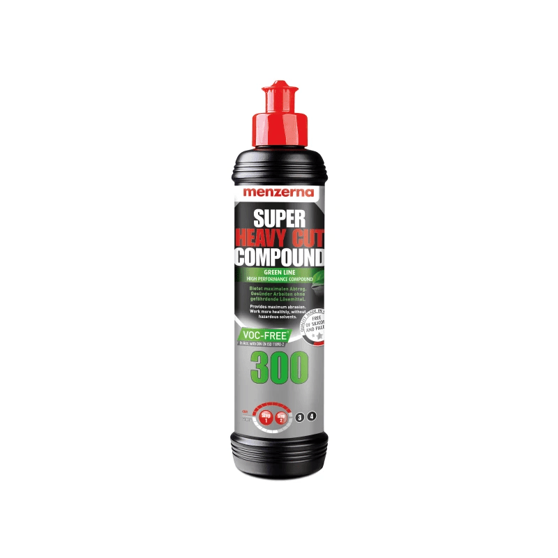 Menzerna Super Heavy Cut Compound 300 Green Line | VOC-frei, 250 ml