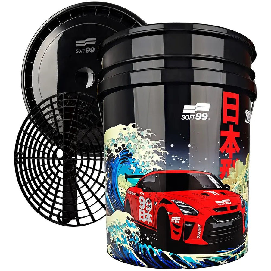 Soft99 Detailing Bucket met Grit Guard en Deksel - De Detailshop