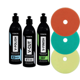 Vonixx V-Cut, V-Polish en V-Finish complete driedelige polijstset