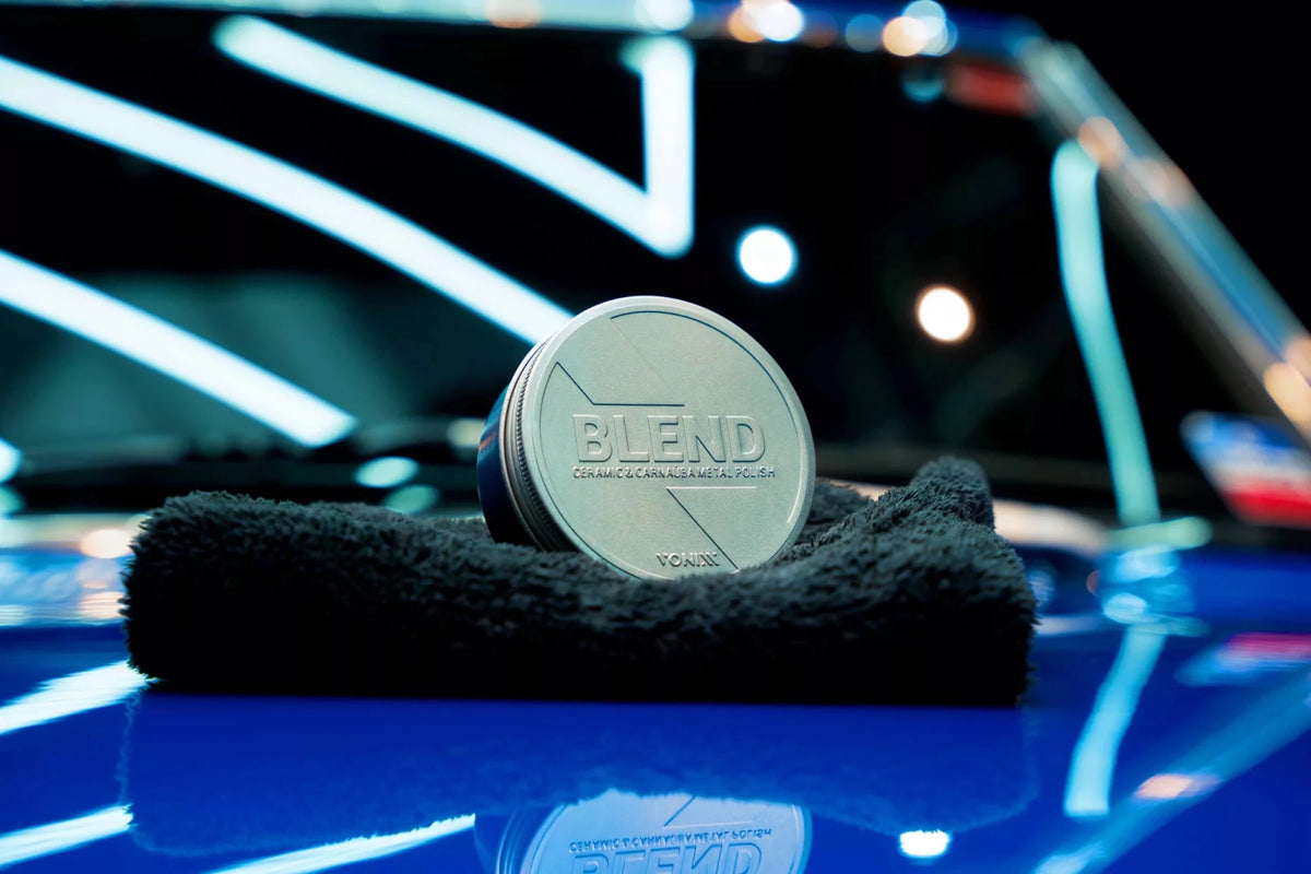 Glanzend metaal na behandeling met Vonixx Blend Metal Polish